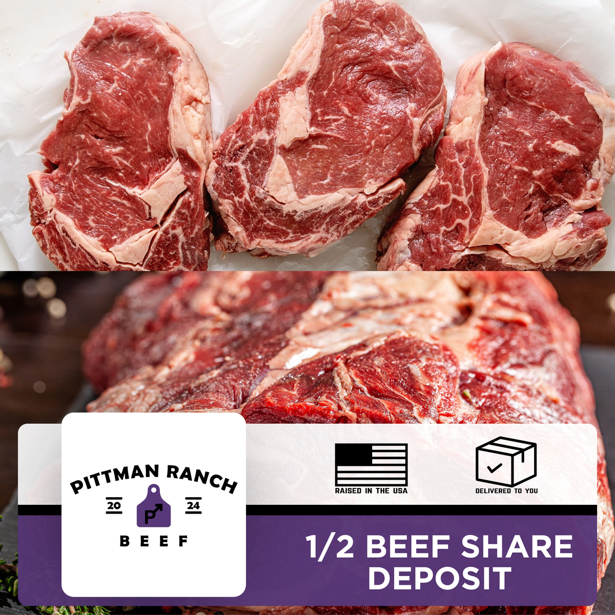 1/2 Beef Share Deposit (Shipping Jan-March)